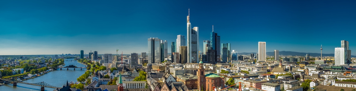 Skyline der Stadt Frankfurt am Main